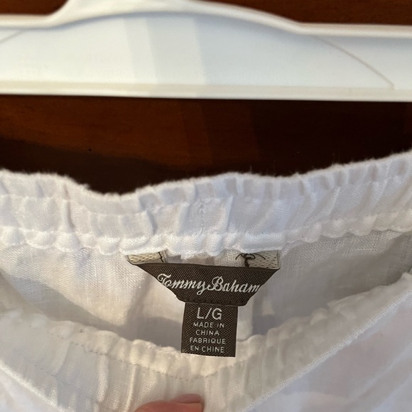 Tommy Bahama white 100% linen pants - Picture 2 of 3